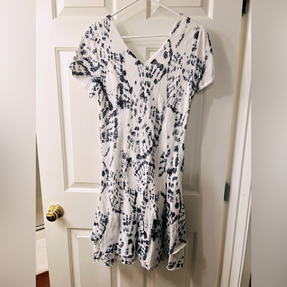 Charlie B Cap Sleeve Printed Dress, Cloud